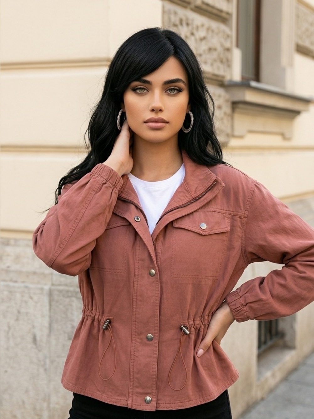 Michael Stars Terracotta Utility Jacket - Picture 4 of 8